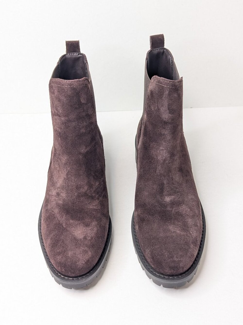 Sam Edelman Jemmy Chelsea Boots Choco Suede Womens 8